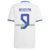 Maillot de Supporter Real Madrid Karim Benzema 9 Domicile 2021-22 Pour Homme
